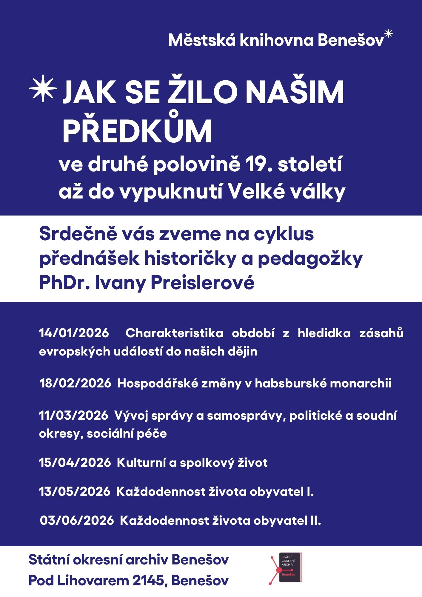 Cyklus přednášk 2026