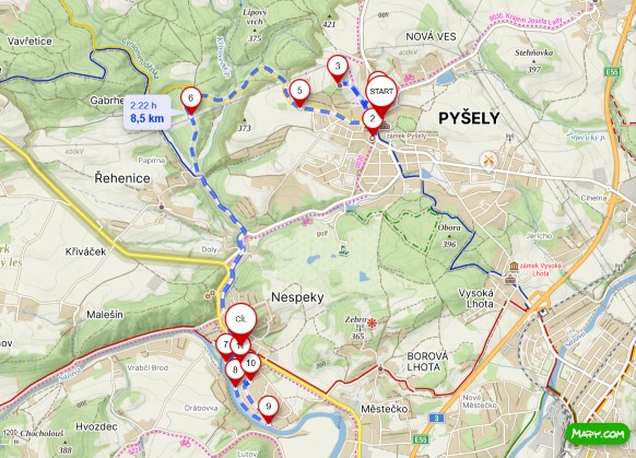 Pyšely Nespeky 85 km