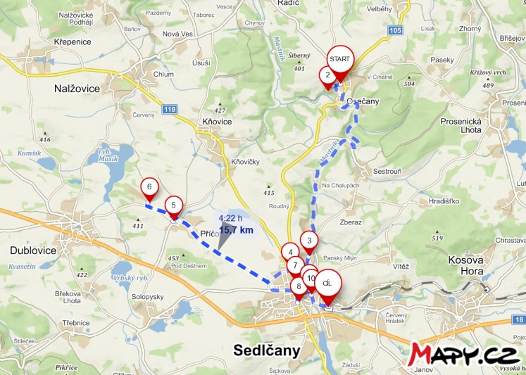 mapa Osečany Sedlčany final