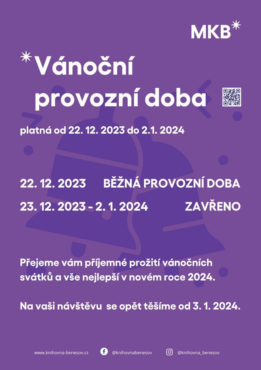 Vánoční provozní doba