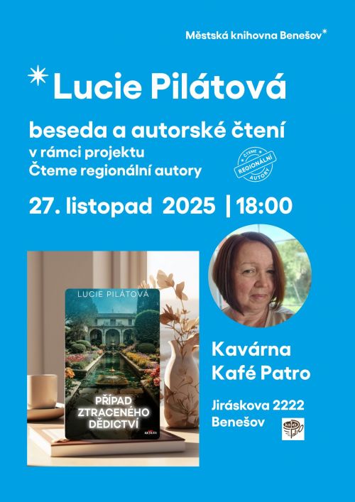 Spisovatelka Lucie Pilátová