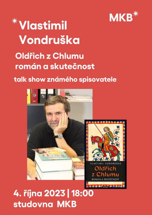 Vlastimil Vondruška v knihovně