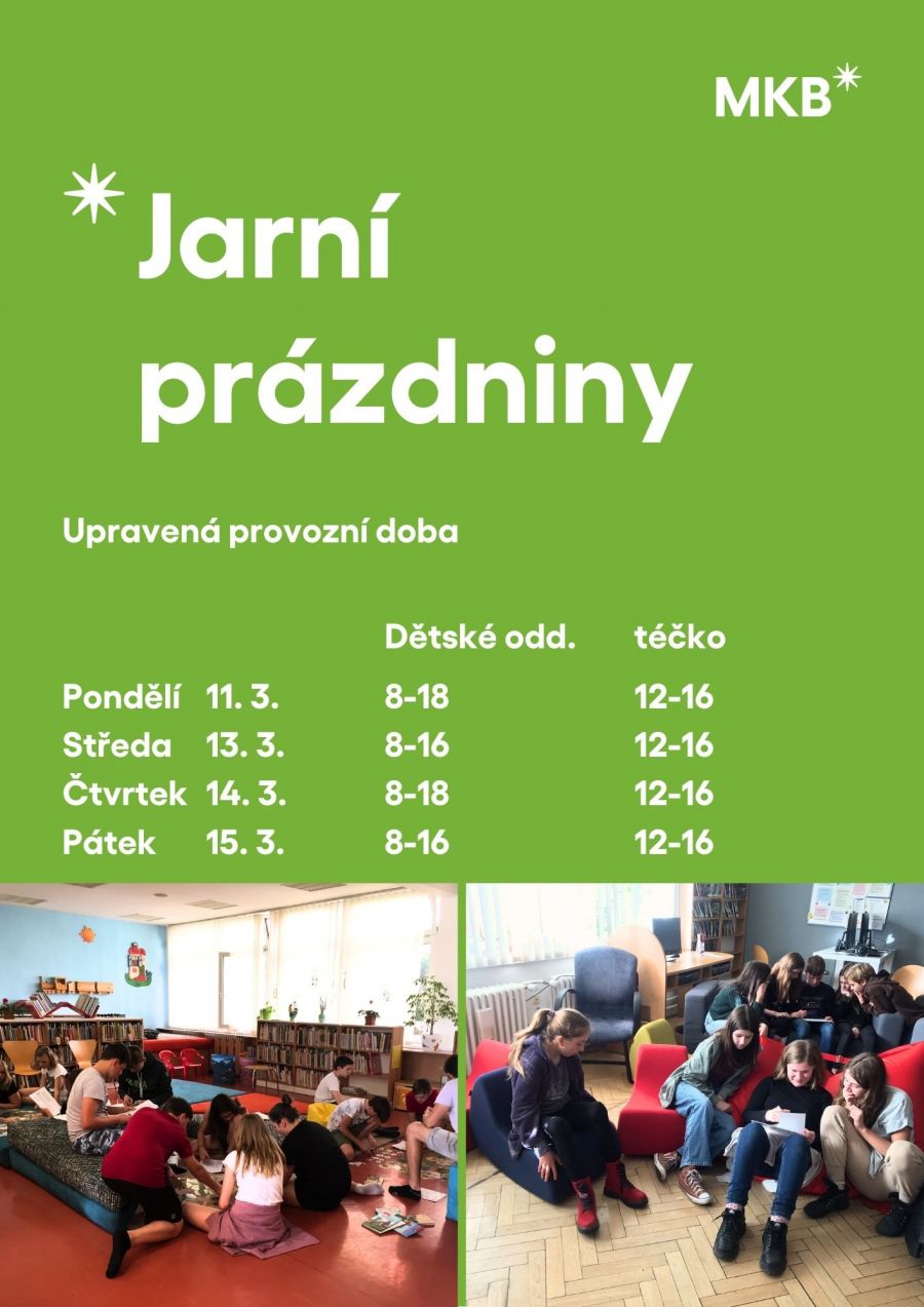 Provozní doba o jarních prázdninách