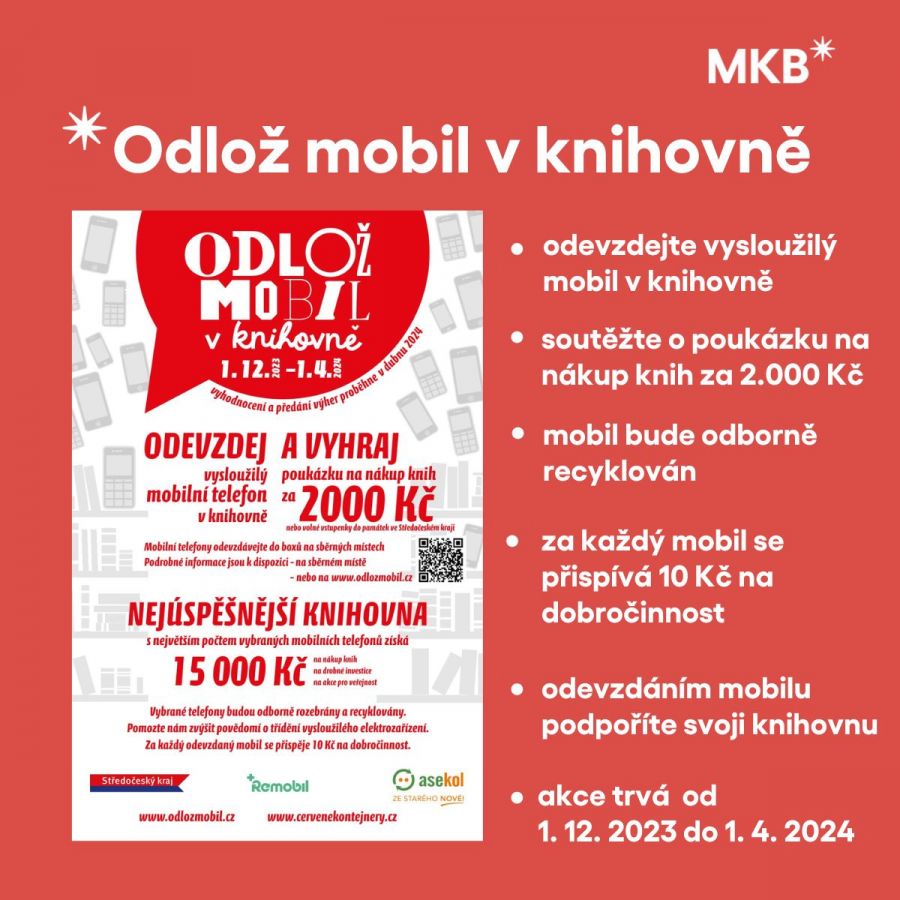 Odlož mobil v knihovně